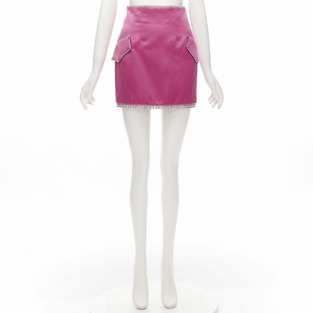 Giuseppe Di Morabito Crystal Satin Skirt - Image 11