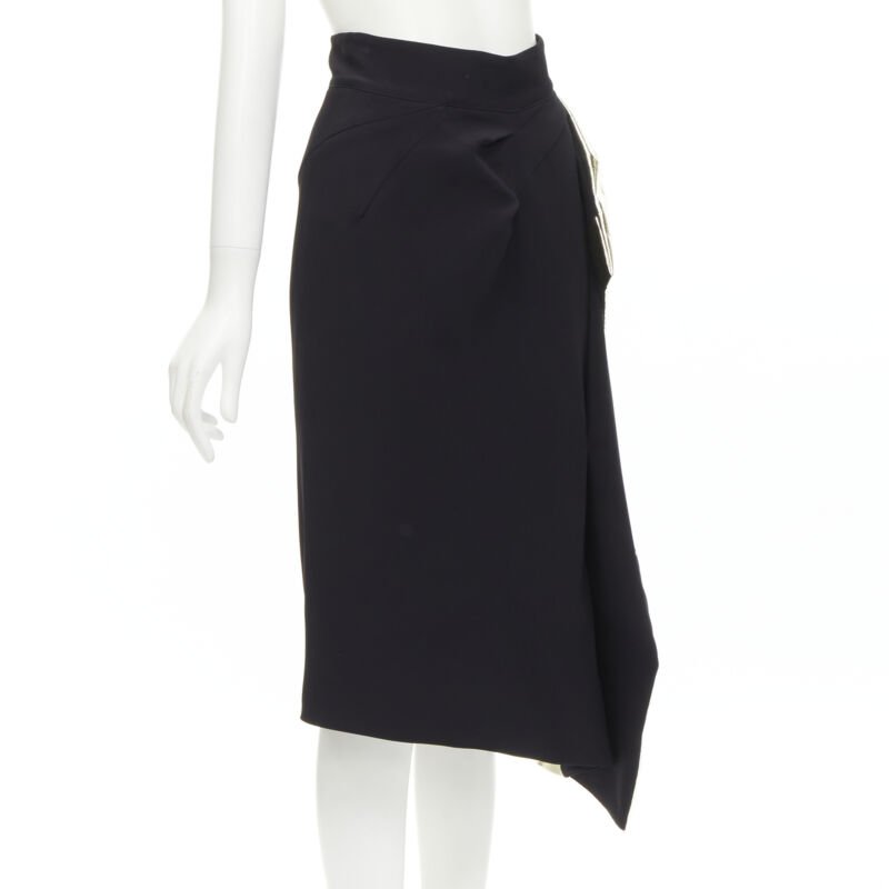 Maticevski Gold Foil Midi Skirt - Image 6