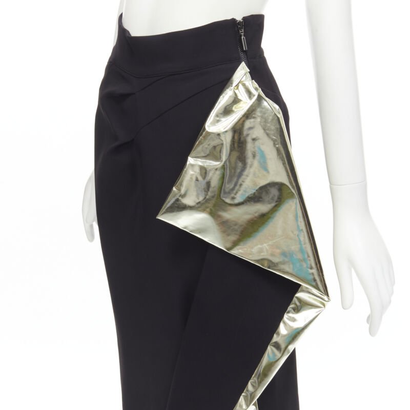 Maticevski Gold Foil Midi Skirt - Detail 2