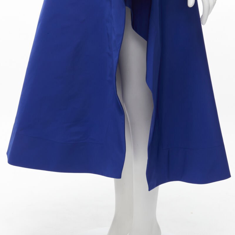 Alexander Mcqueen High Low Taffeta Skirt - Back view