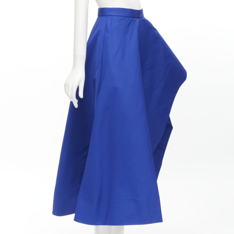 Alexander Mcqueen High Low Taffeta Skirt - Image 6