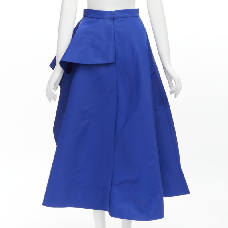 Alexander Mcqueen High Low Taffeta Skirt - Side view