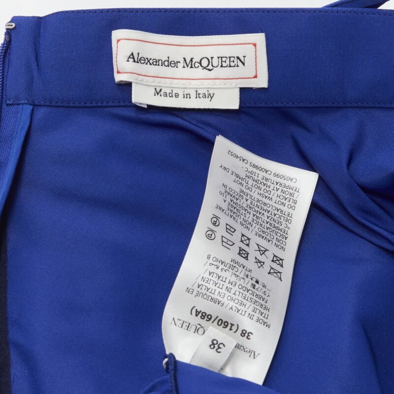 Alexander Mcqueen High Low Taffeta Skirt - Image 11