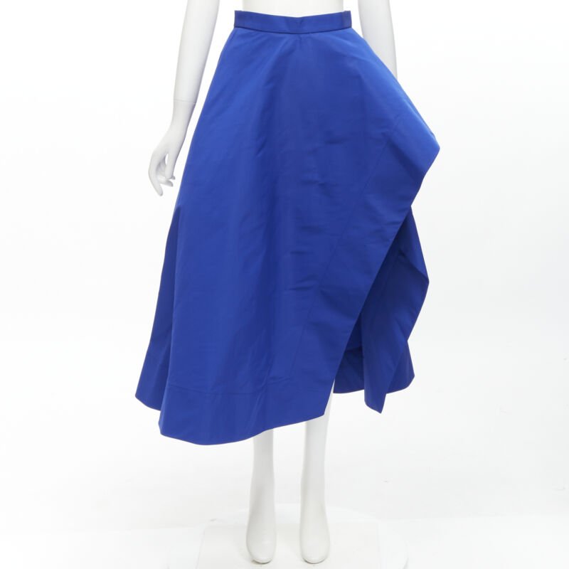 Alexander Mcqueen High Low Taffeta Skirt - Image 12