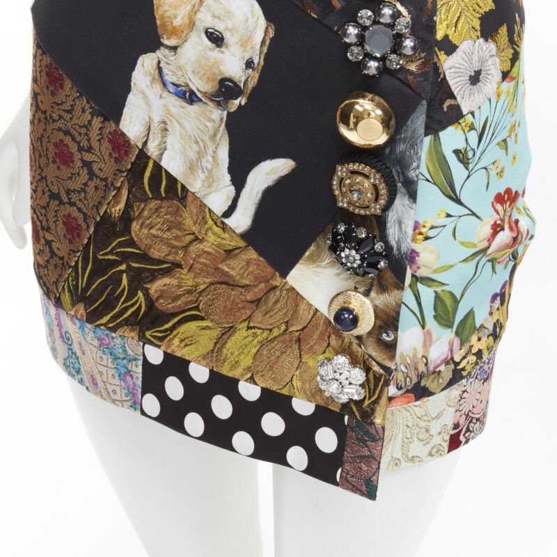 Dolce & Gabbana Dog Patchwork Skirt - Detail 2