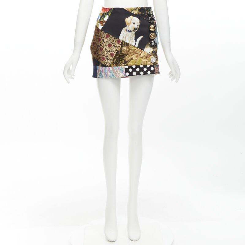 Dolce & Gabbana Dog Patchwork Skirt - Image 12