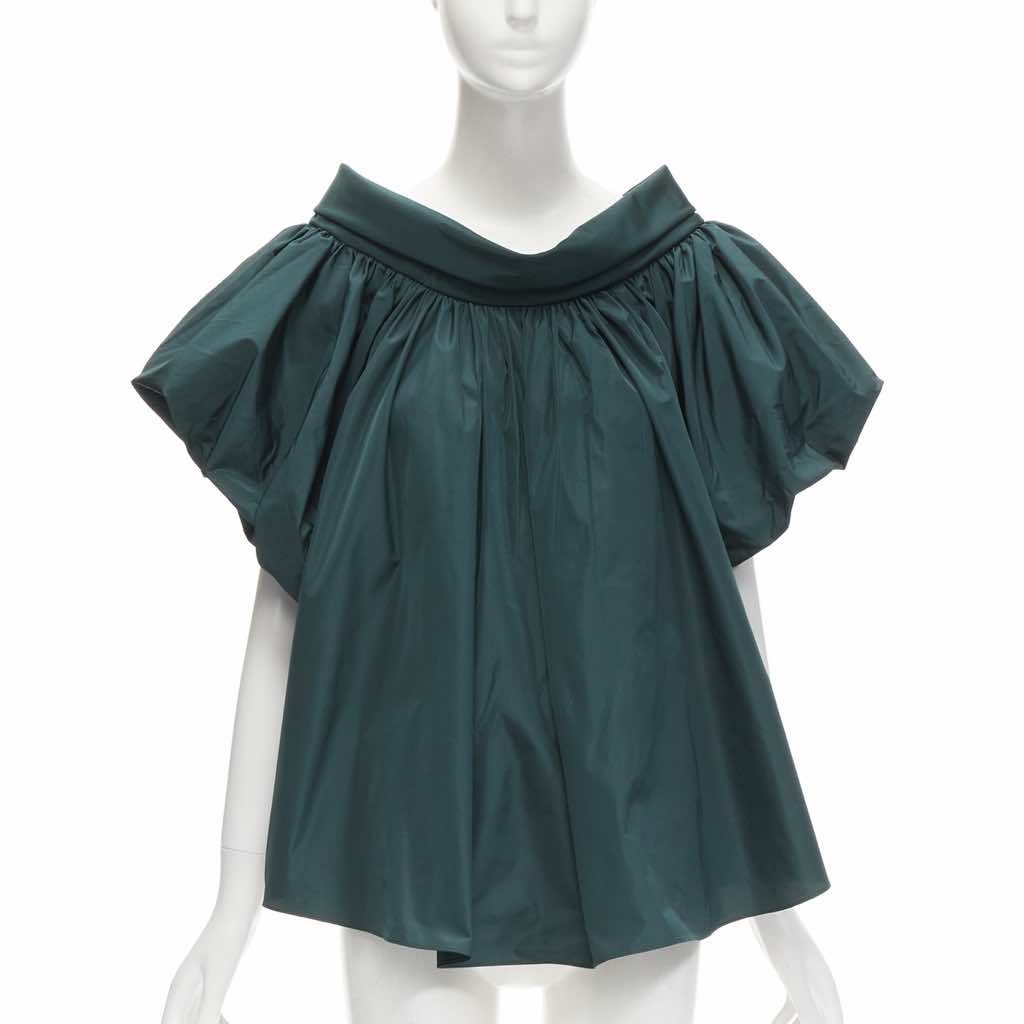 Alexander Mcqueen Puff Sleeve Top - Back view