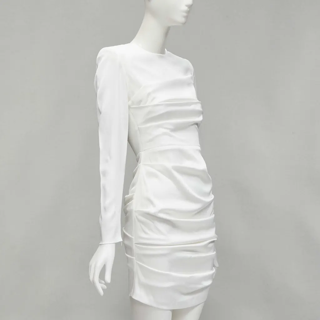 Alex Perry White Satin Cocktail Dress White Never worn - Inside View