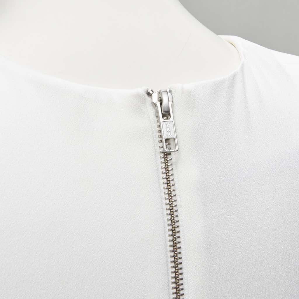Alex Perry White Satin Cocktail Dress - Detail 2