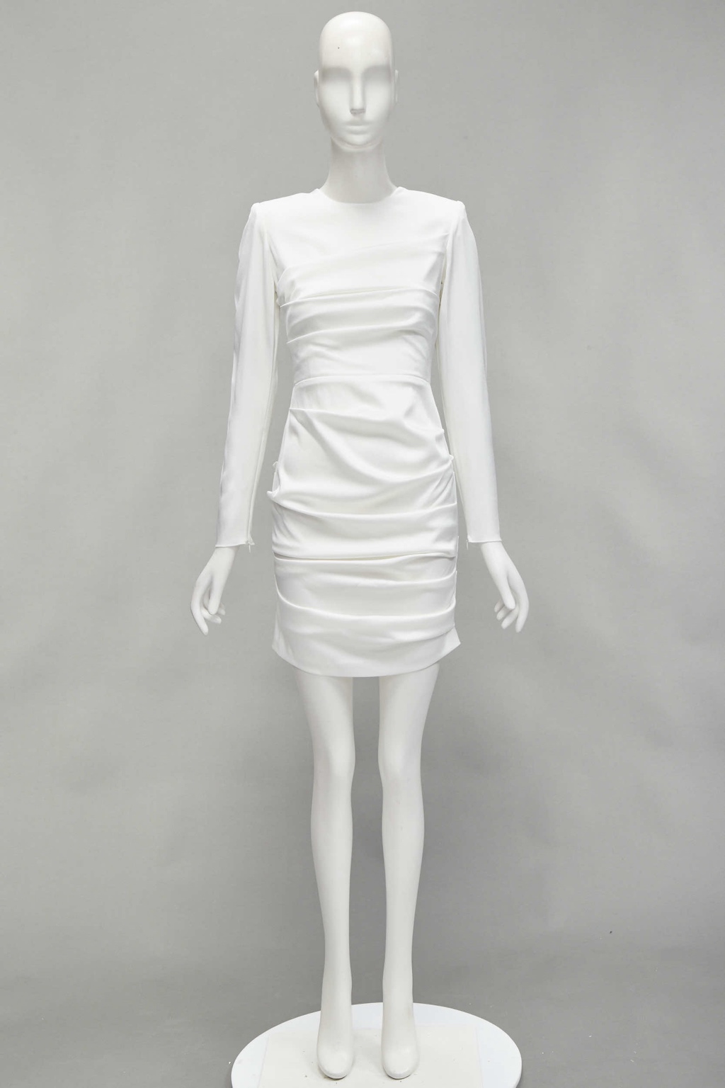 Alex Perry White Satin Cocktail Dress - Image 13