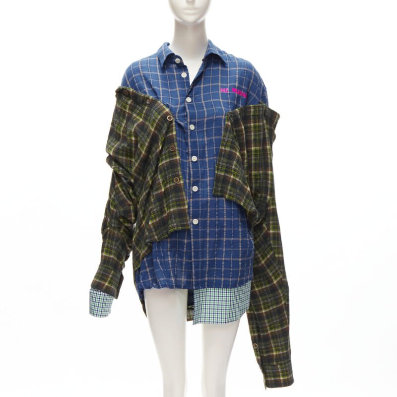 Natasha Zinko Plaid Grunge Shirt