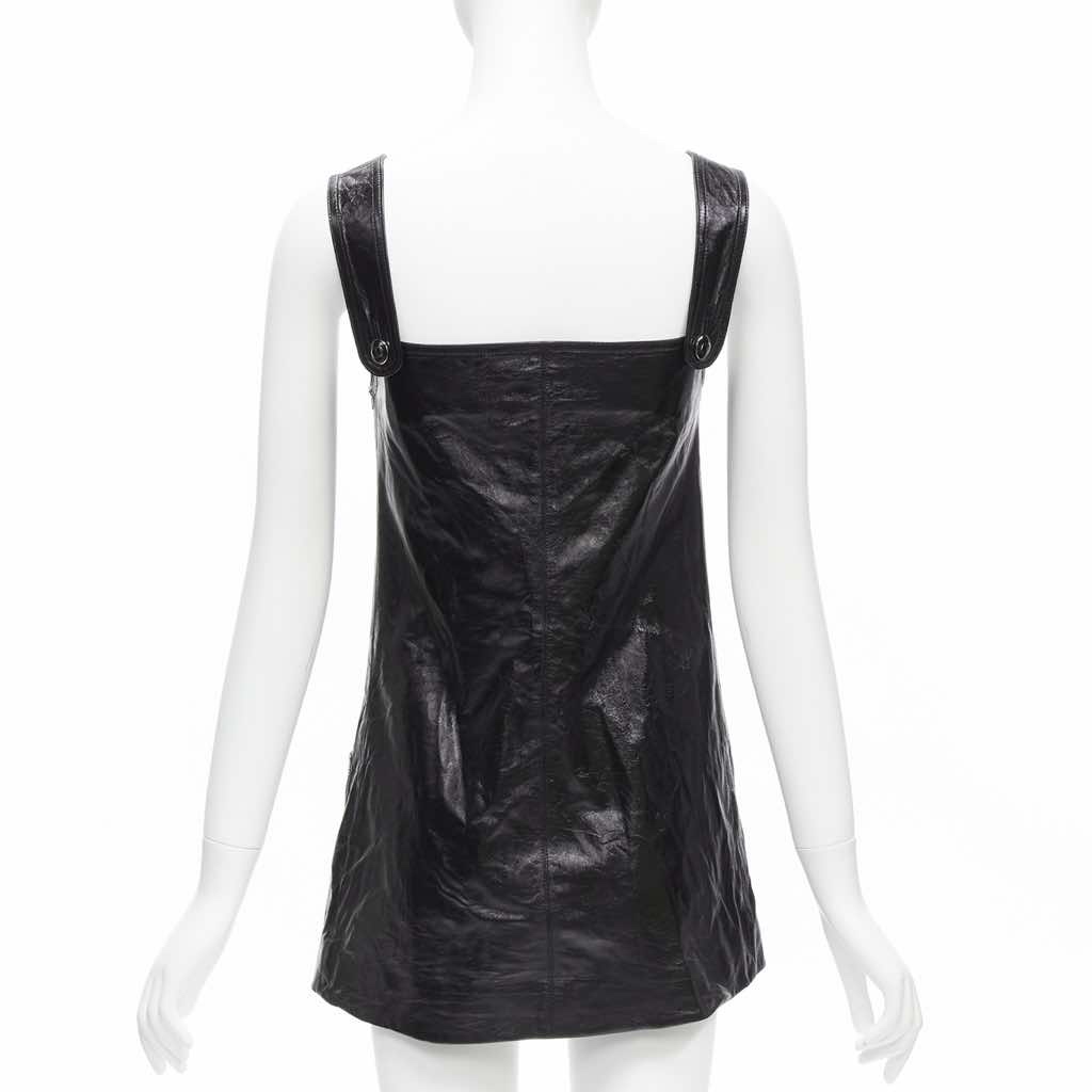 Christian Dior Crinkled Leather Dress - Side view