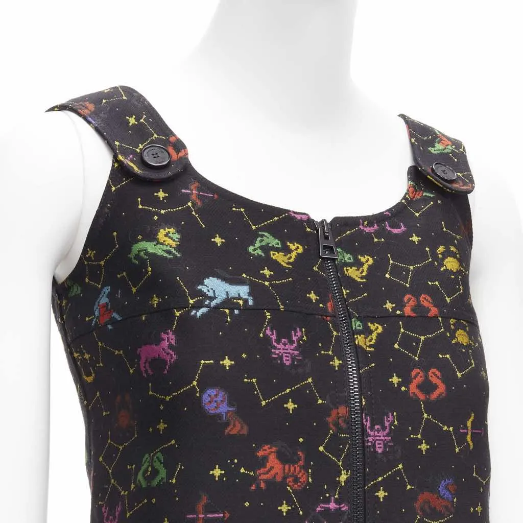 Dior Pixel Zodiac Dress Black Polyester Never worn - Back View