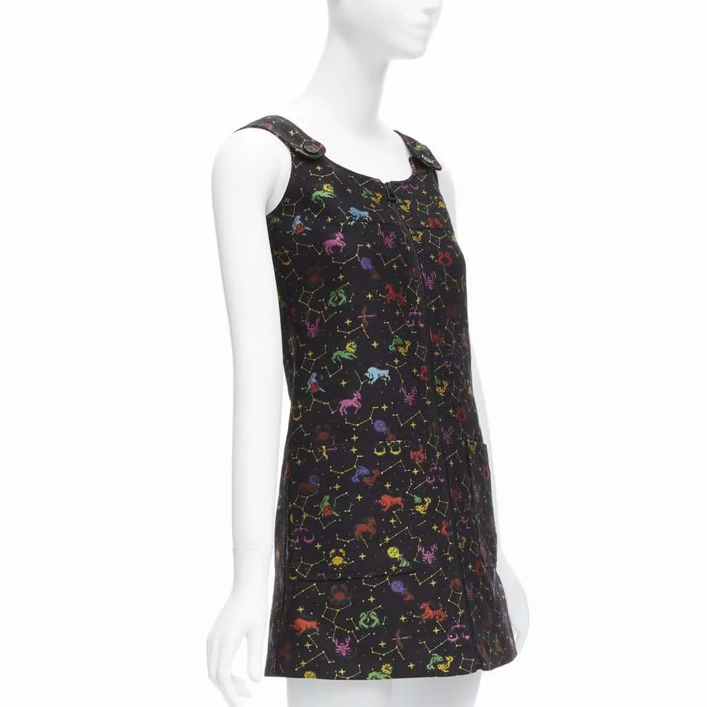 Dior Pixel Zodiac Dress Black Polyester Never worn - Inside View