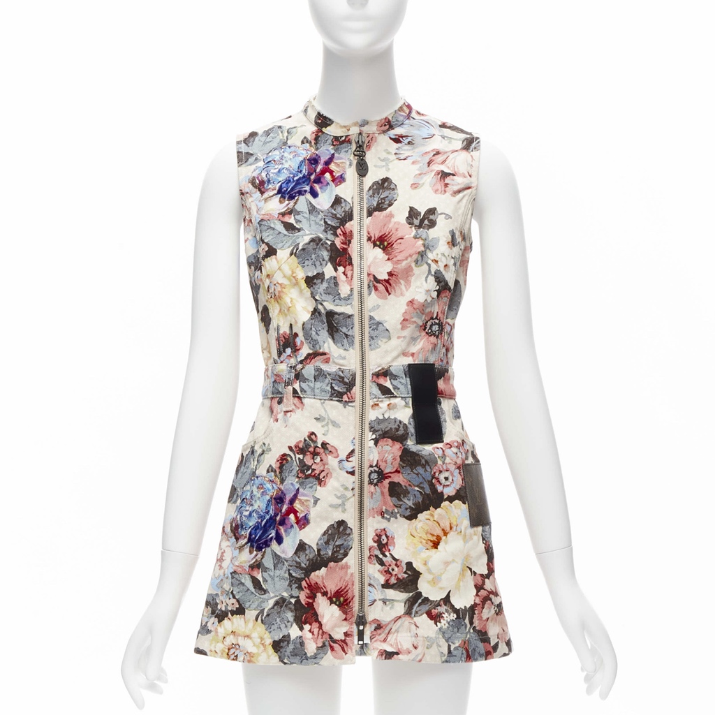 Louis Vuitton Floral Denim Dress