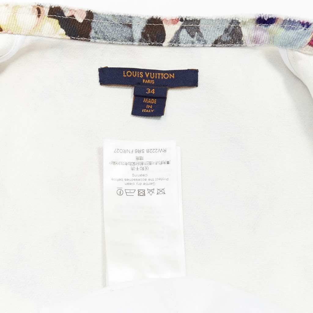 Louis Vuitton Floral Denim Dress - Image 11