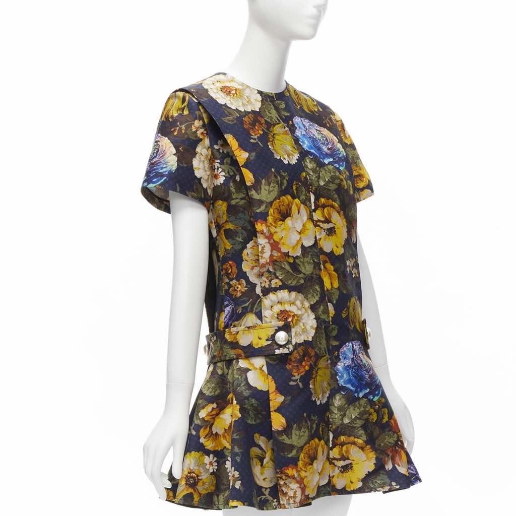 Louis Vuitton Flowers Wool Dress - Image 6