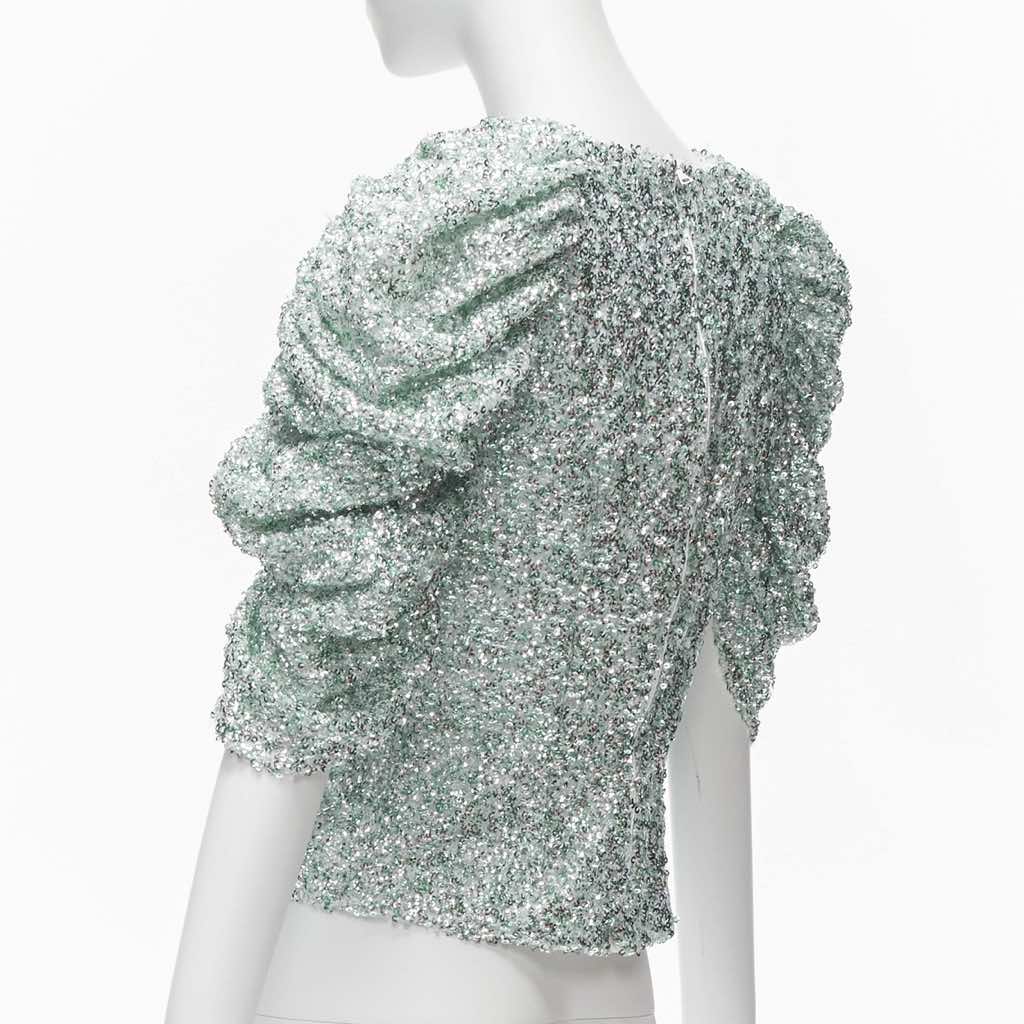 Halpern Sequin Puff Top - Detail 1