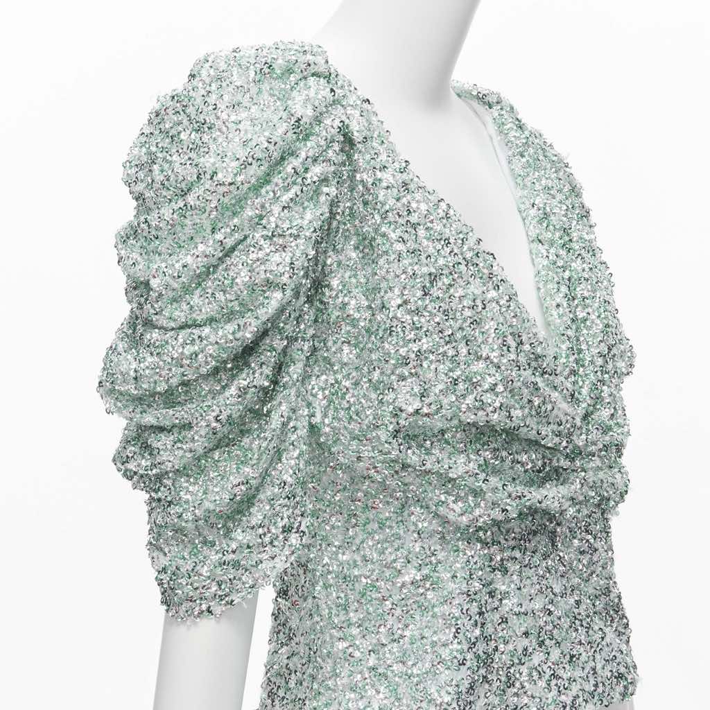 Halpern Sequin Puff Top - Detail 2