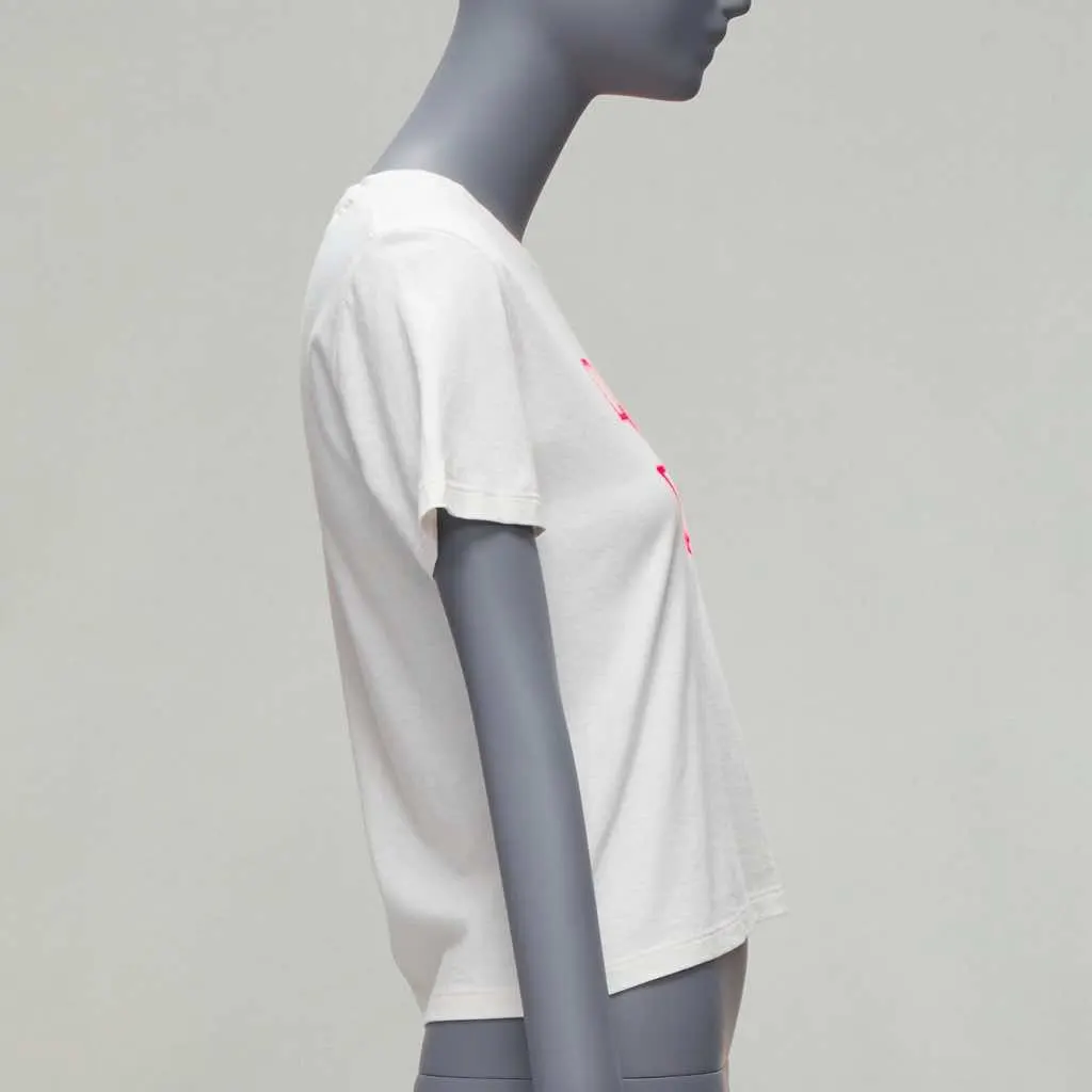 Dior Star Logo T-Shirt Pink Cotton Never worn - Model View