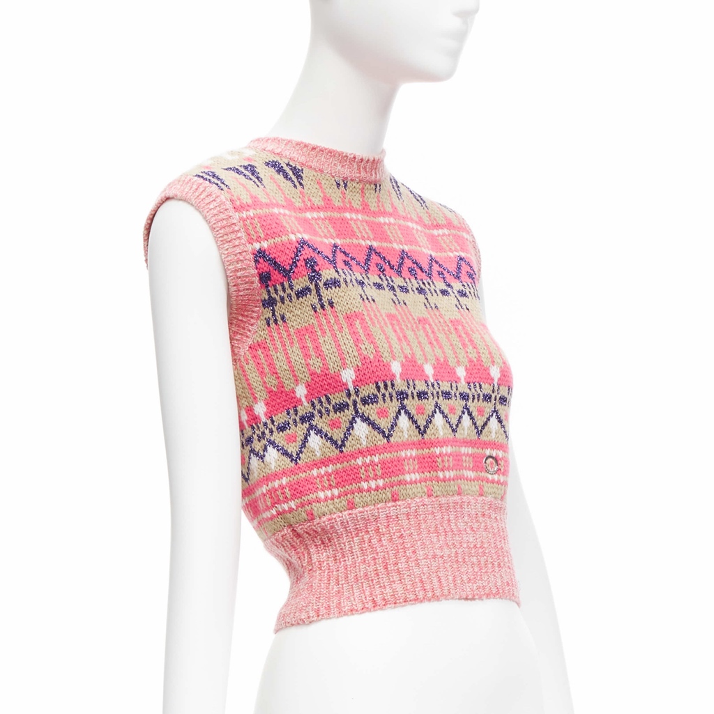 Paco Rabanne Graphic Knit Vest - Image 6