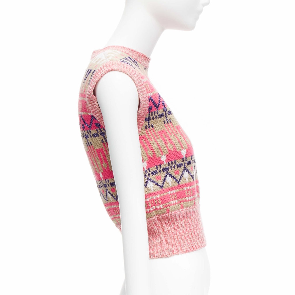 Paco Rabanne Graphic Knit Vest - 4