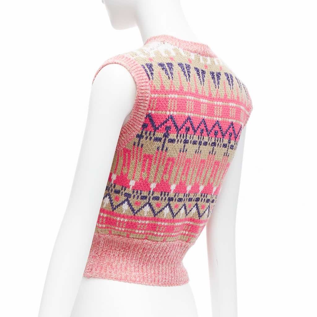 Paco Rabanne Graphic Knit Vest - Detail 1