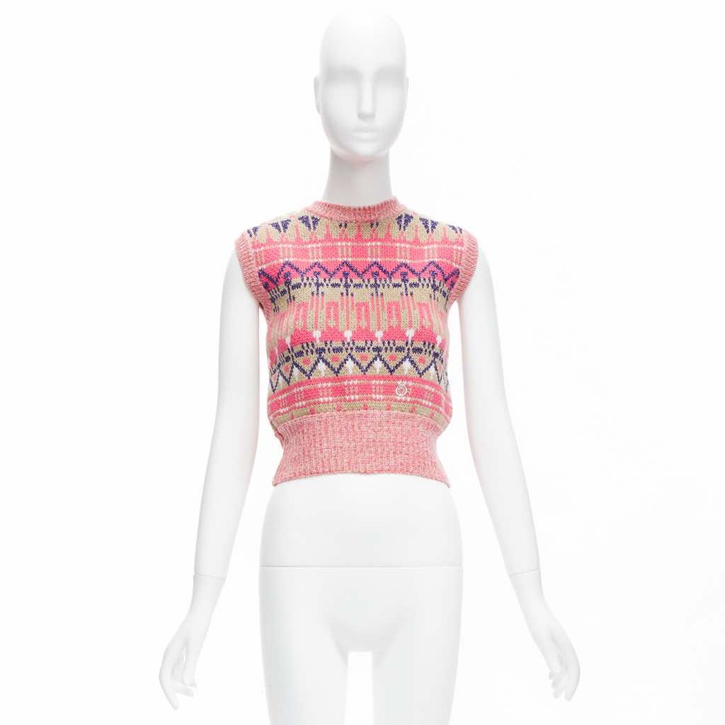 Paco Rabanne Graphic Knit Vest - Image 12