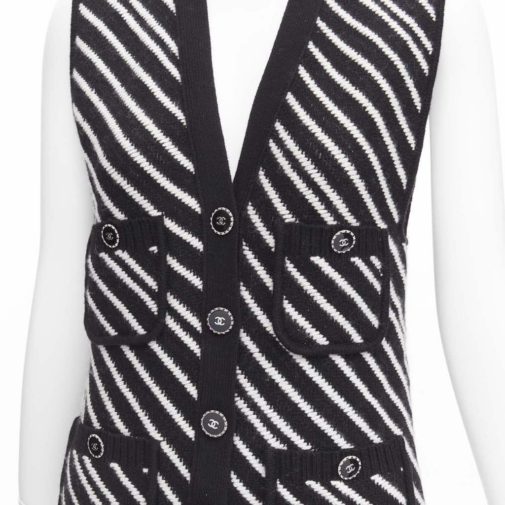 Chanel Striped Pocket Vest - Image 10
