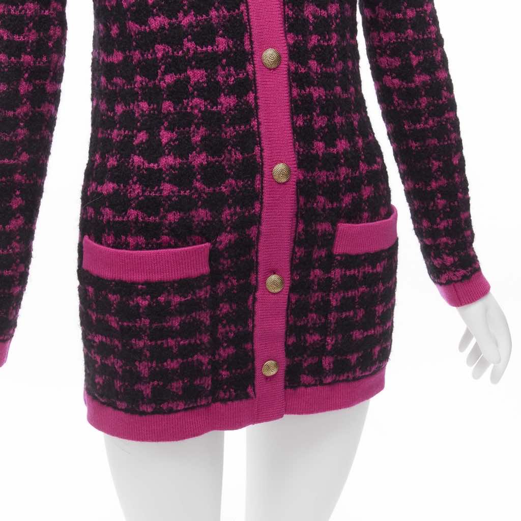Saint Laurent Houndstooth Cardigan - Image 10
