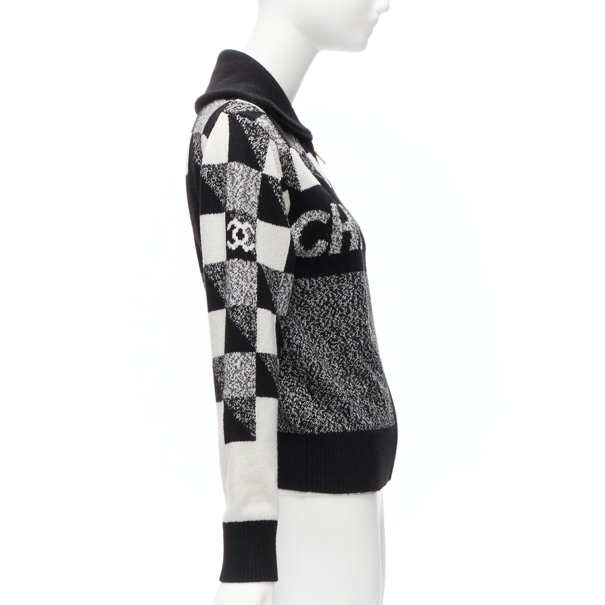 Chanel Graphic CC Cardigan - Side view