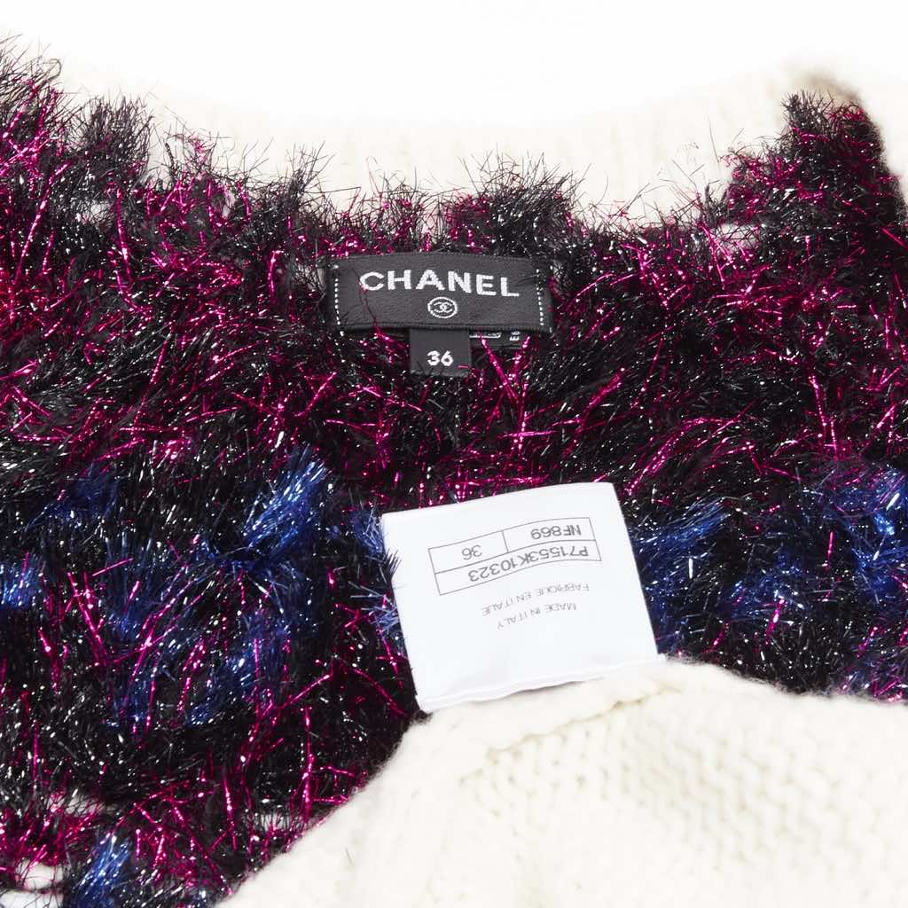 Chanel Fluffy CC Cardigan - Image 12