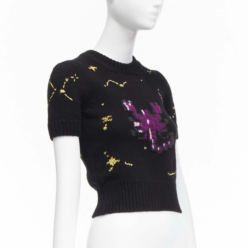 Christian Dior Zodiac Cropped Sweater - Image 6