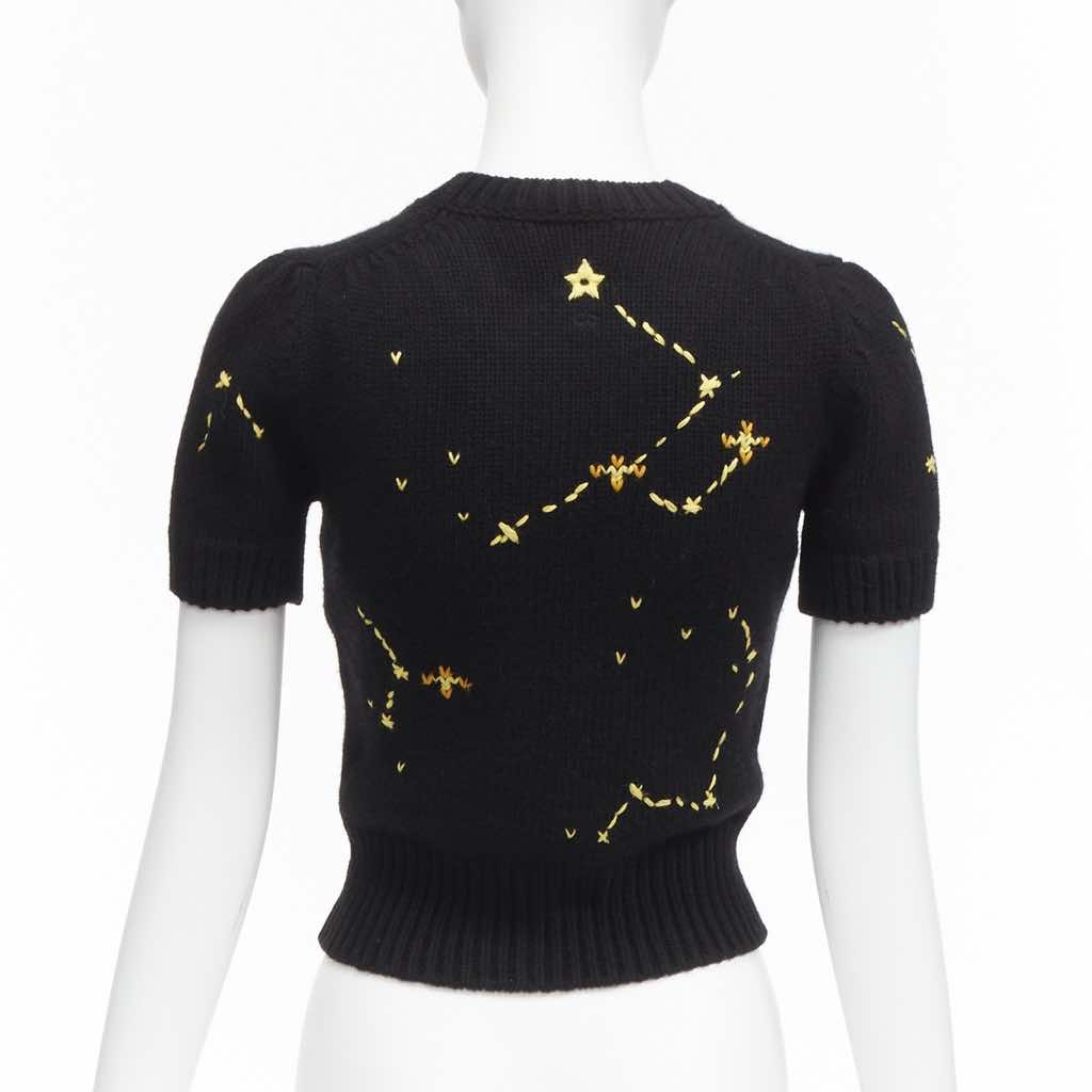 Christian Dior Zodiac Cropped Sweater - Side view