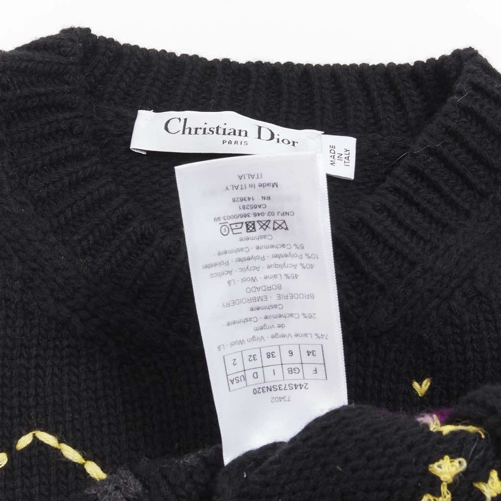 Christian Dior Zodiac Cropped Sweater - Image 11