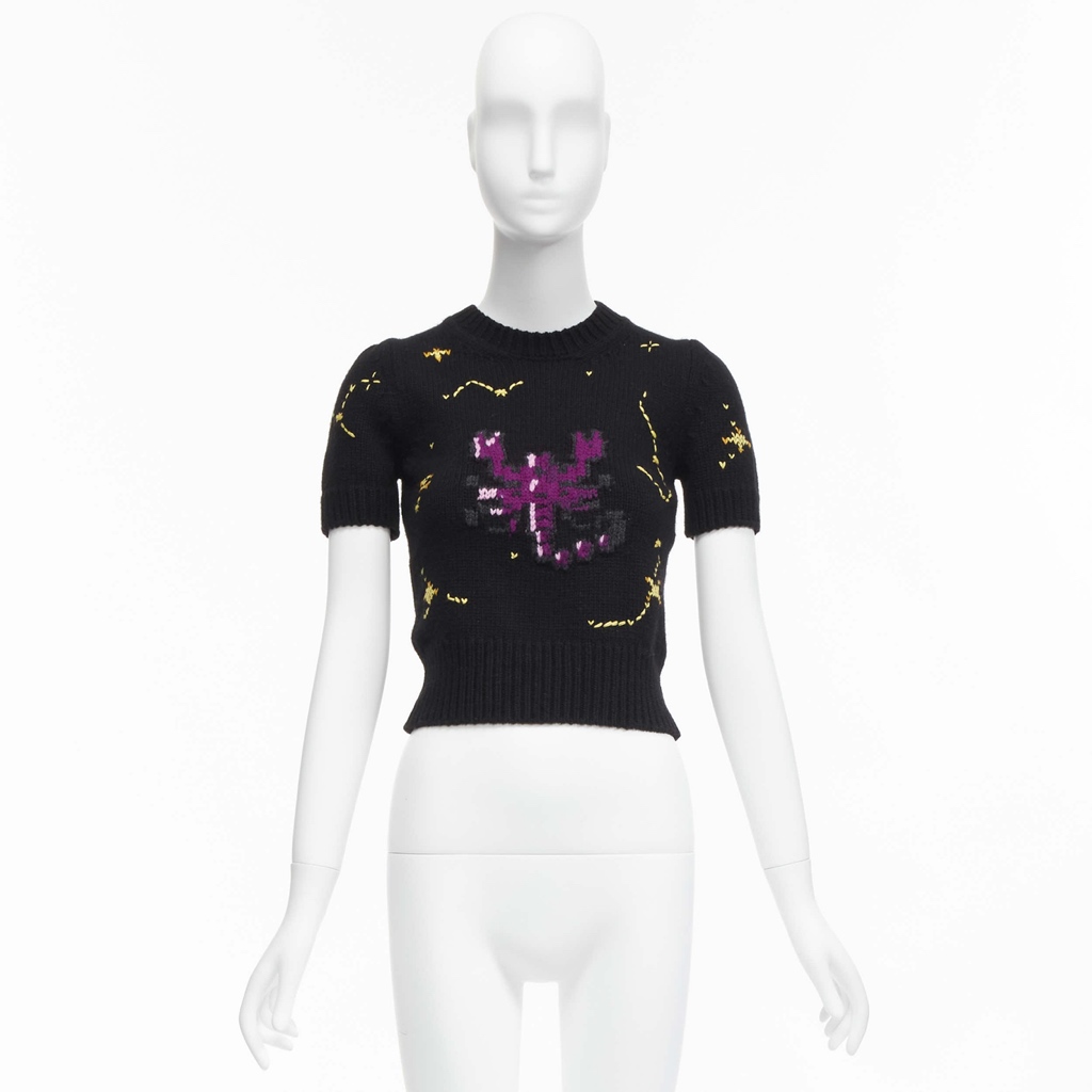 Christian Dior Zodiac Cropped Sweater - Image 12