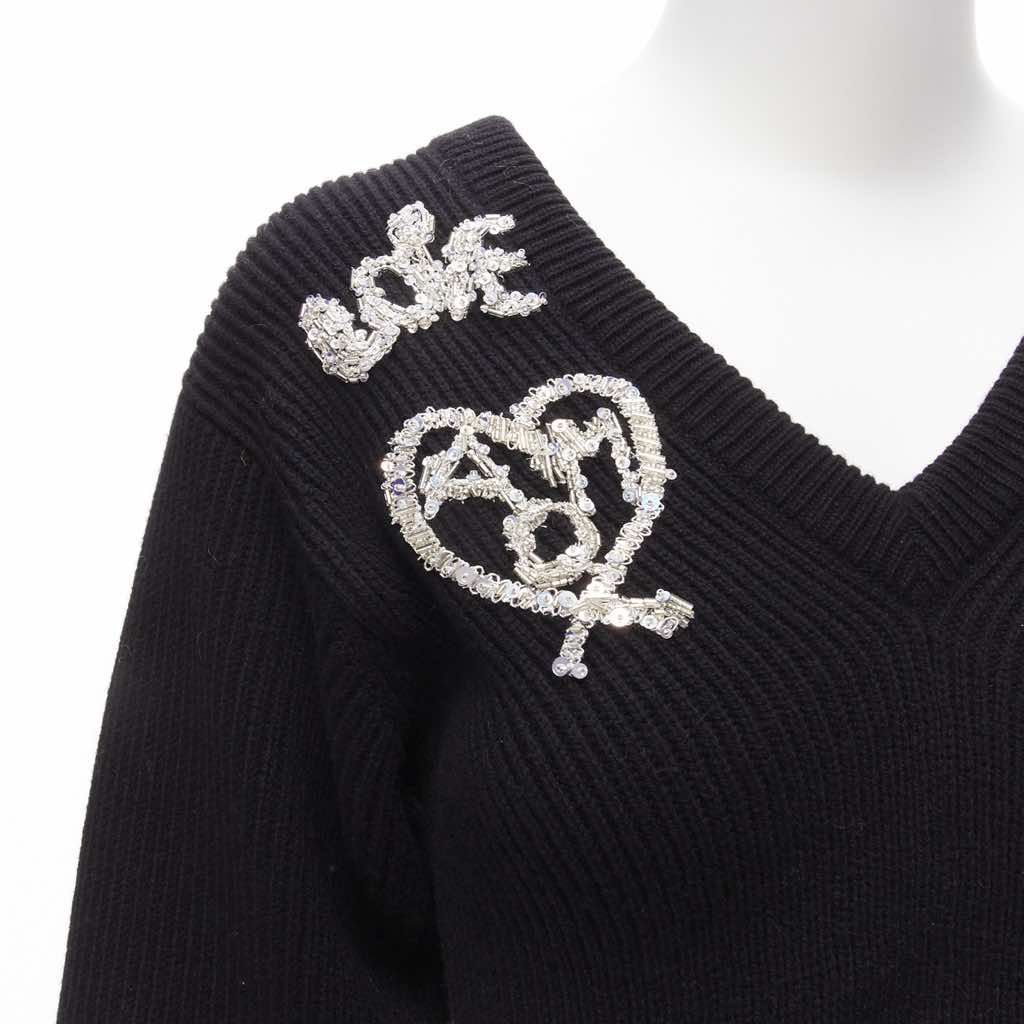 Alexander Mcqueen Logo Peplum Sweater - Back view