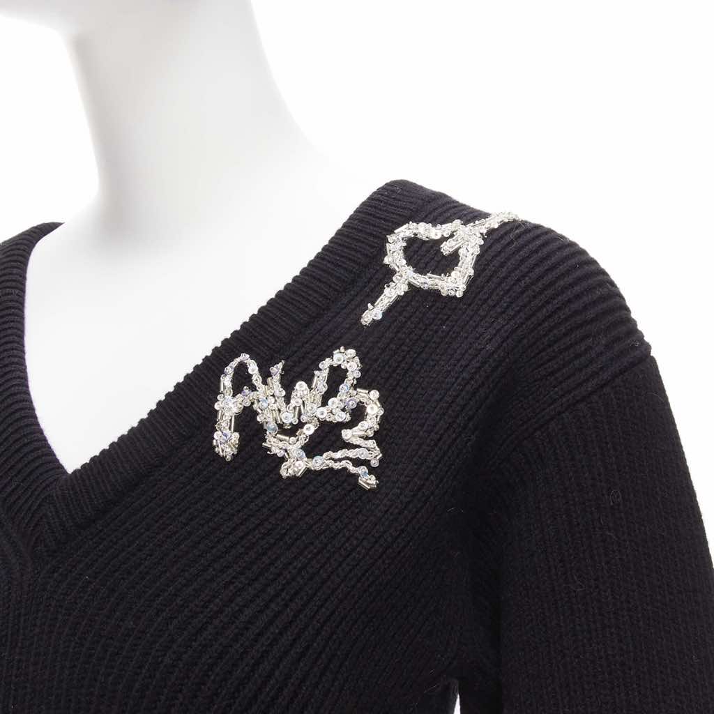 Alexander Mcqueen Logo Peplum Sweater - Image 10