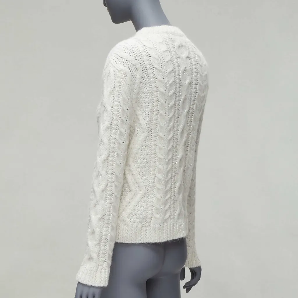 Valentino Sequins Bow Sweater White Polyester Never worn - Box View