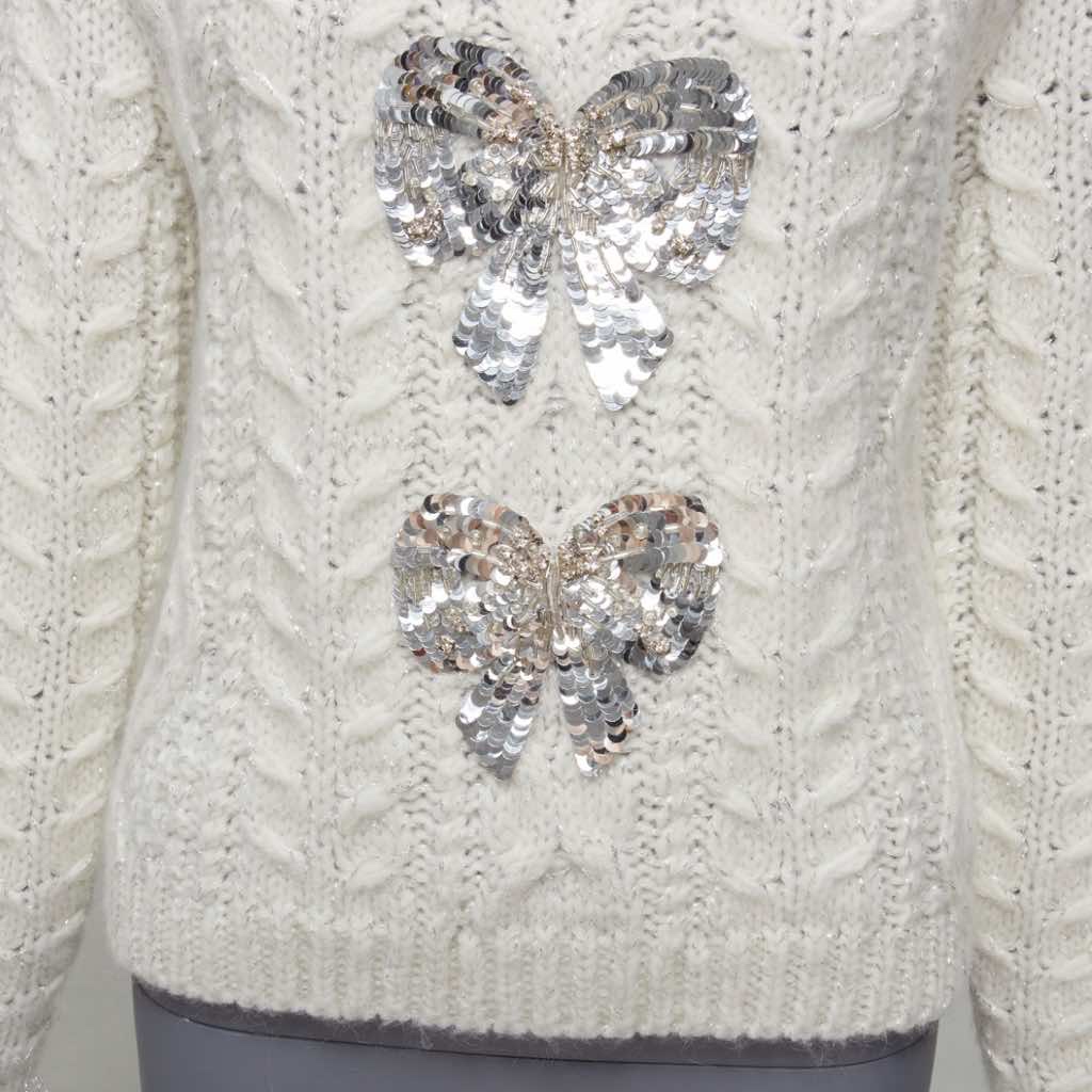 Valentino Garavani Sequins Bow Sweater - Detail 2