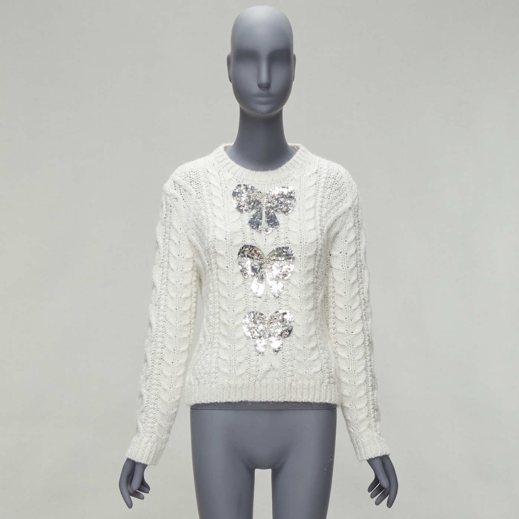 Valentino Garavani Sequins Bow Sweater - Image 11