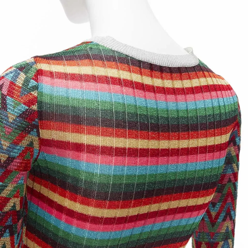 Valentino Colorful Lurex Sweater MultiColor Viscose Never worn - Back View