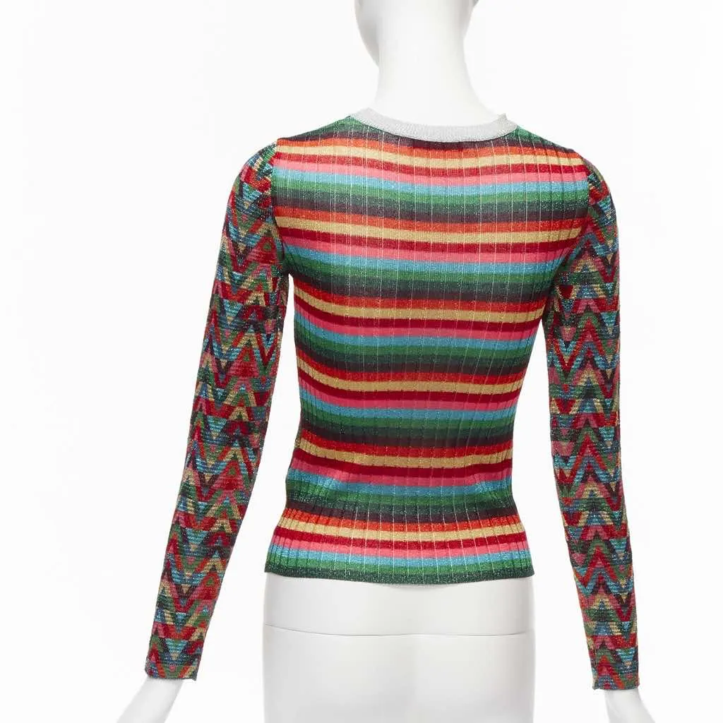 Valentino Colorful Lurex Sweater MultiColor Viscose Never worn - Box View
