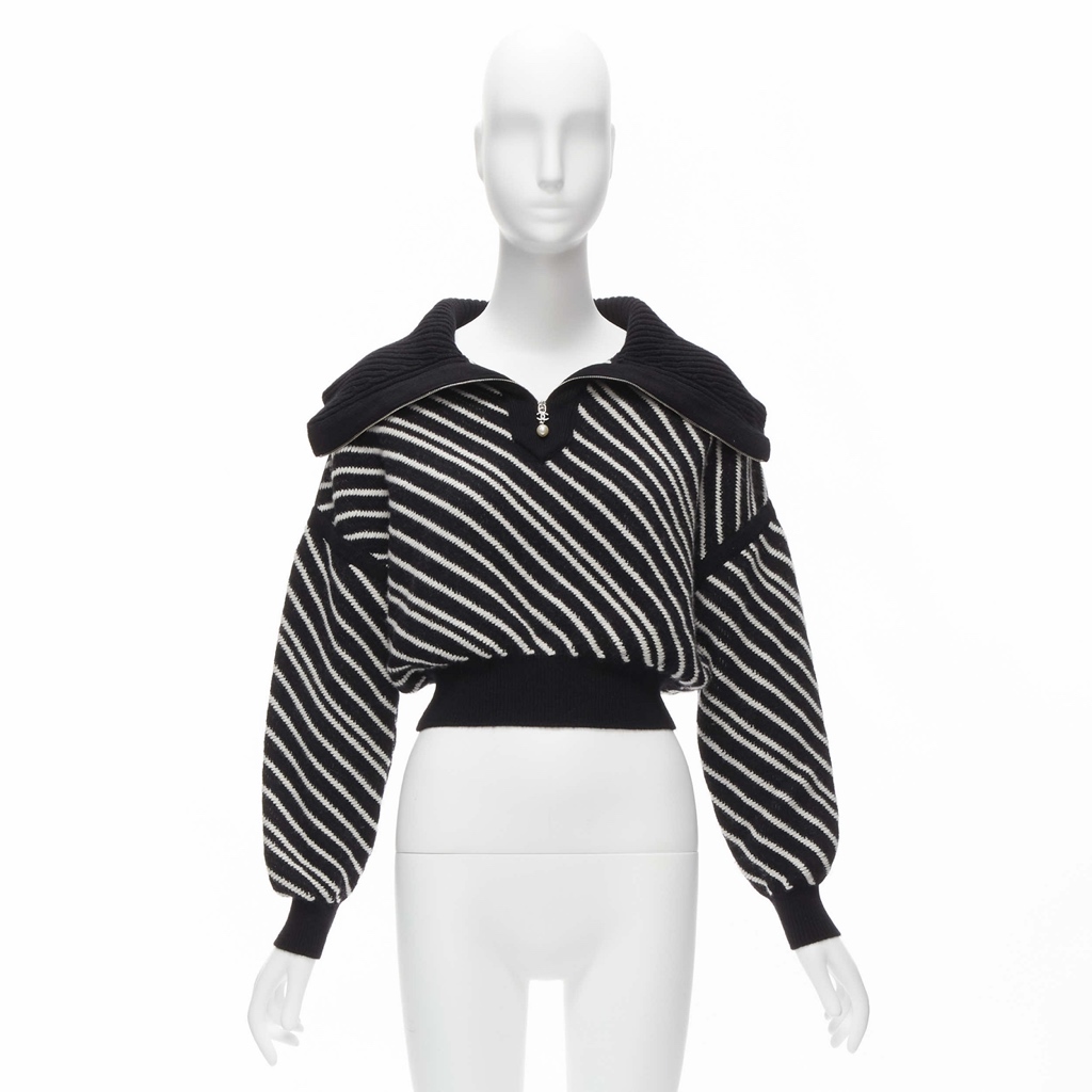 Chanel Stripe CC Sweater - Image 12