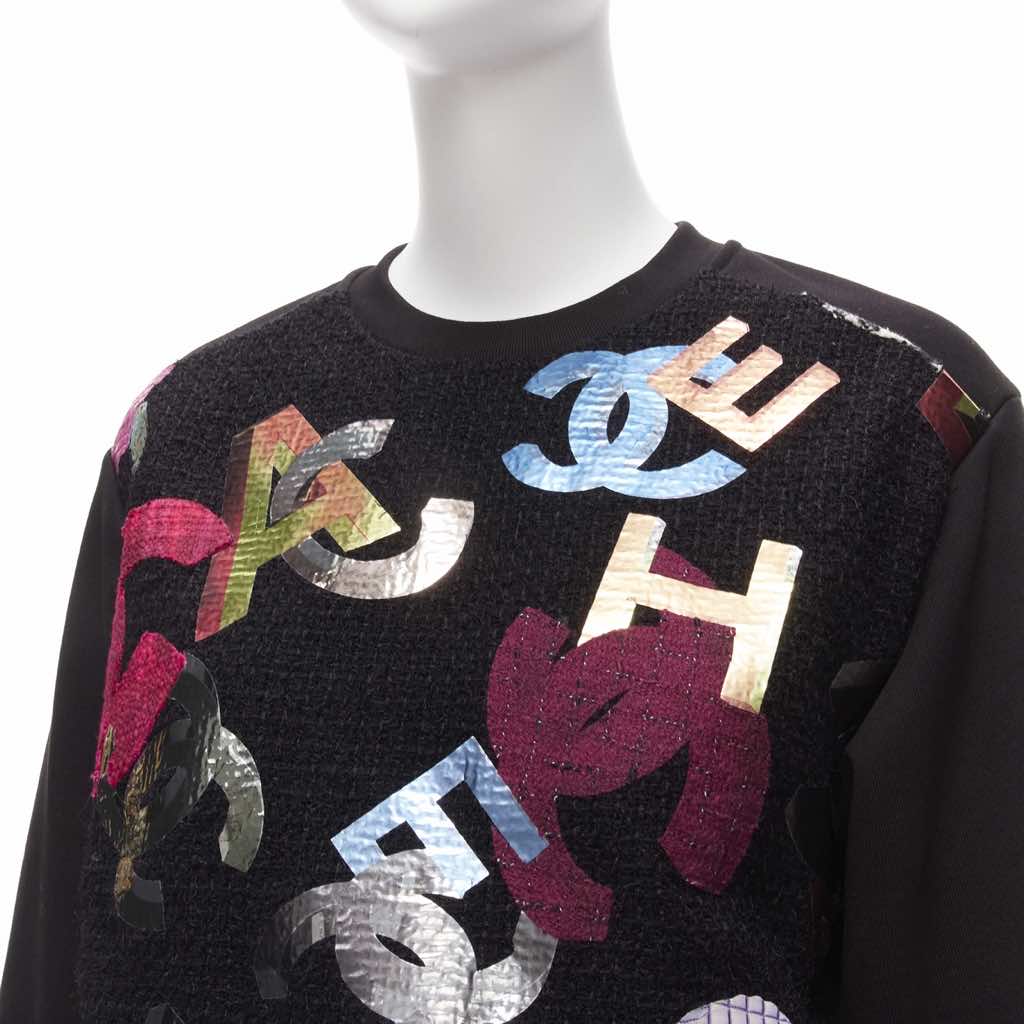 Chanel Metallic Graphic Sweater - Back view