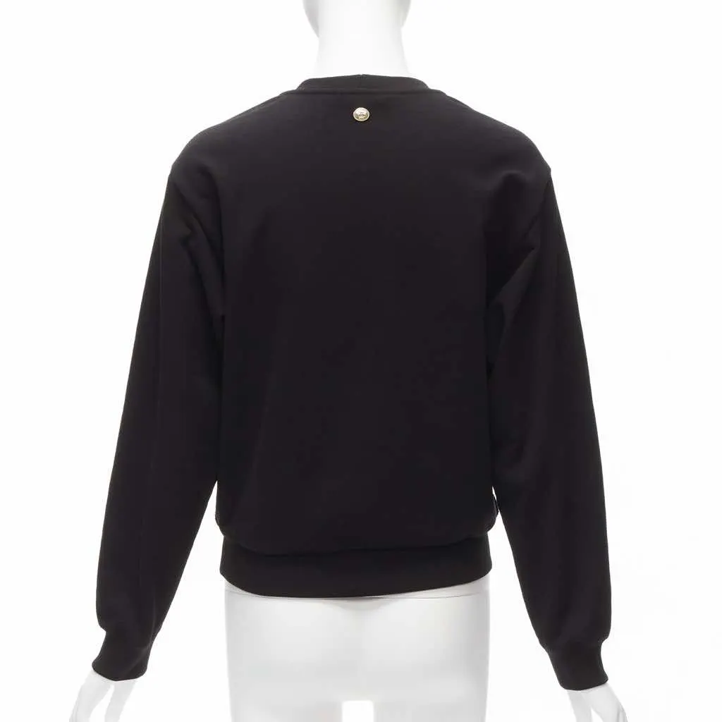 Chanel Metallic Graphic Sweater Black Cotton Never worn - Box View