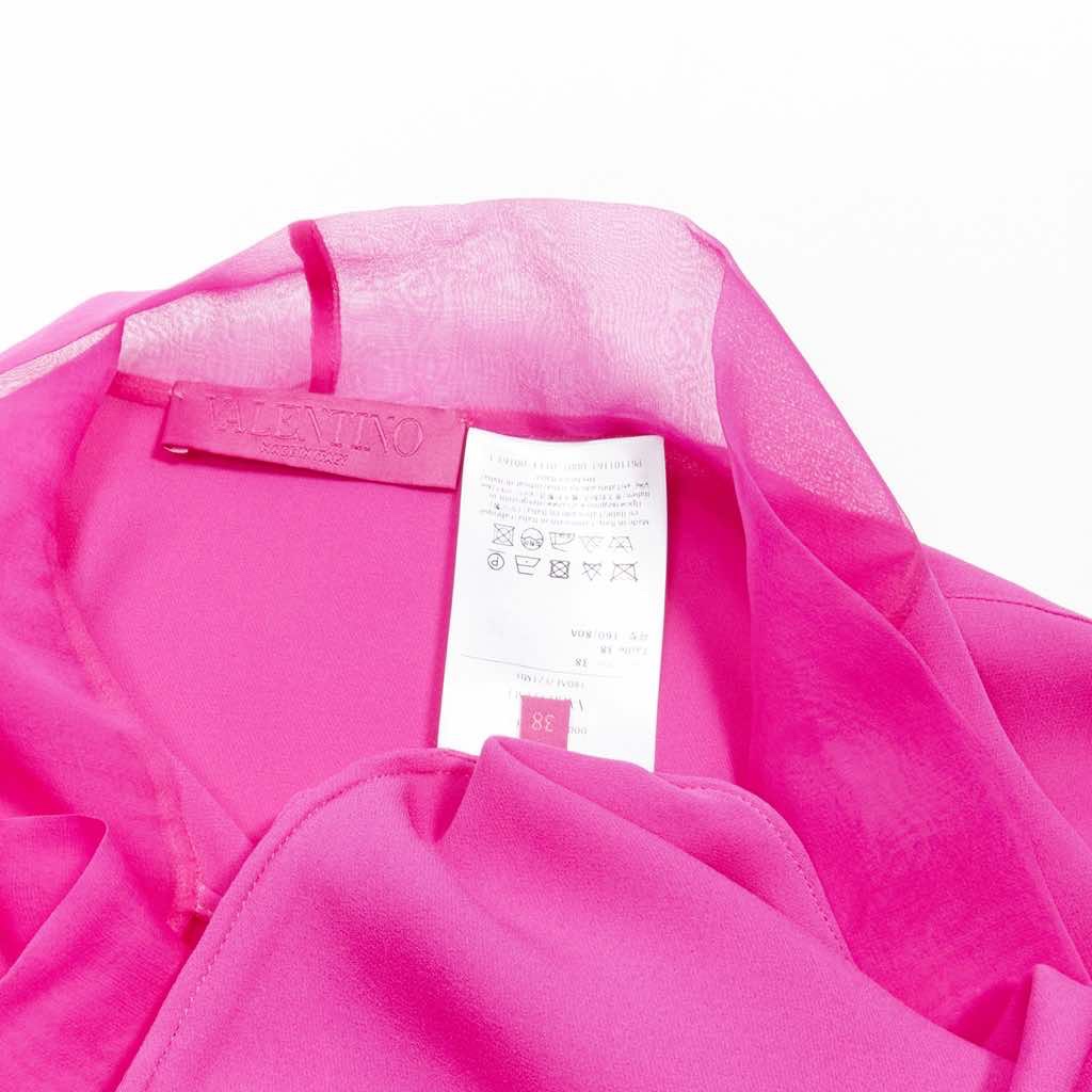 Valentino Garavani Silk Tie Blouse - Image 11