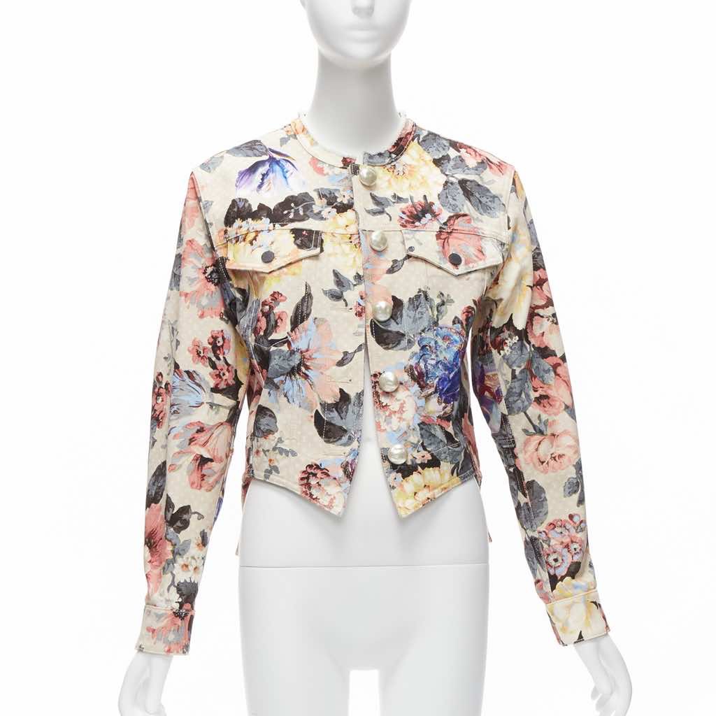 Louis Vuitton Vintage Flower Cropped Jacket - Image 6