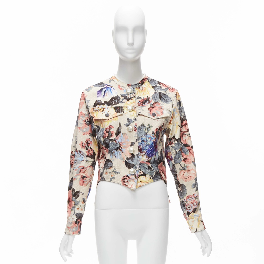 Louis Vuitton Vintage Flower Cropped Jacket - Image 13