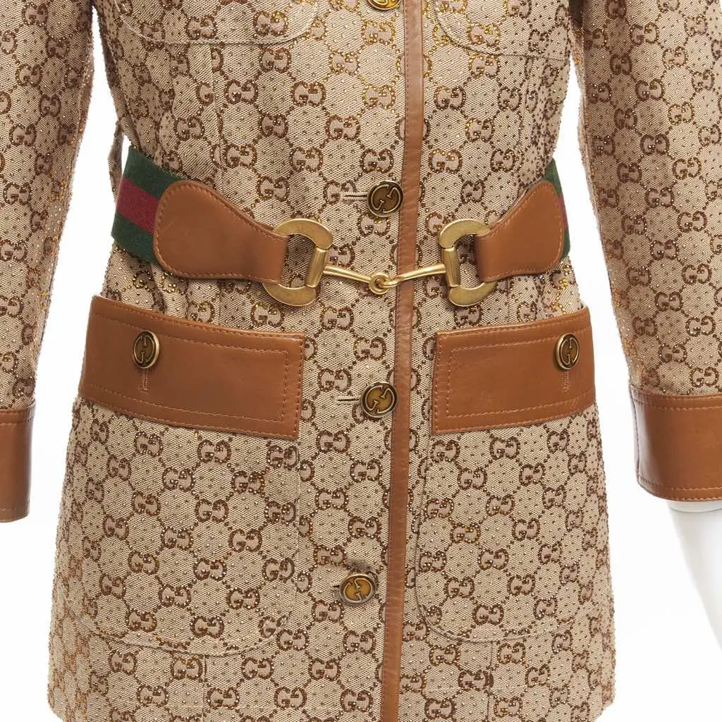 Gucci Aria Brown Cotton Very good - Back View